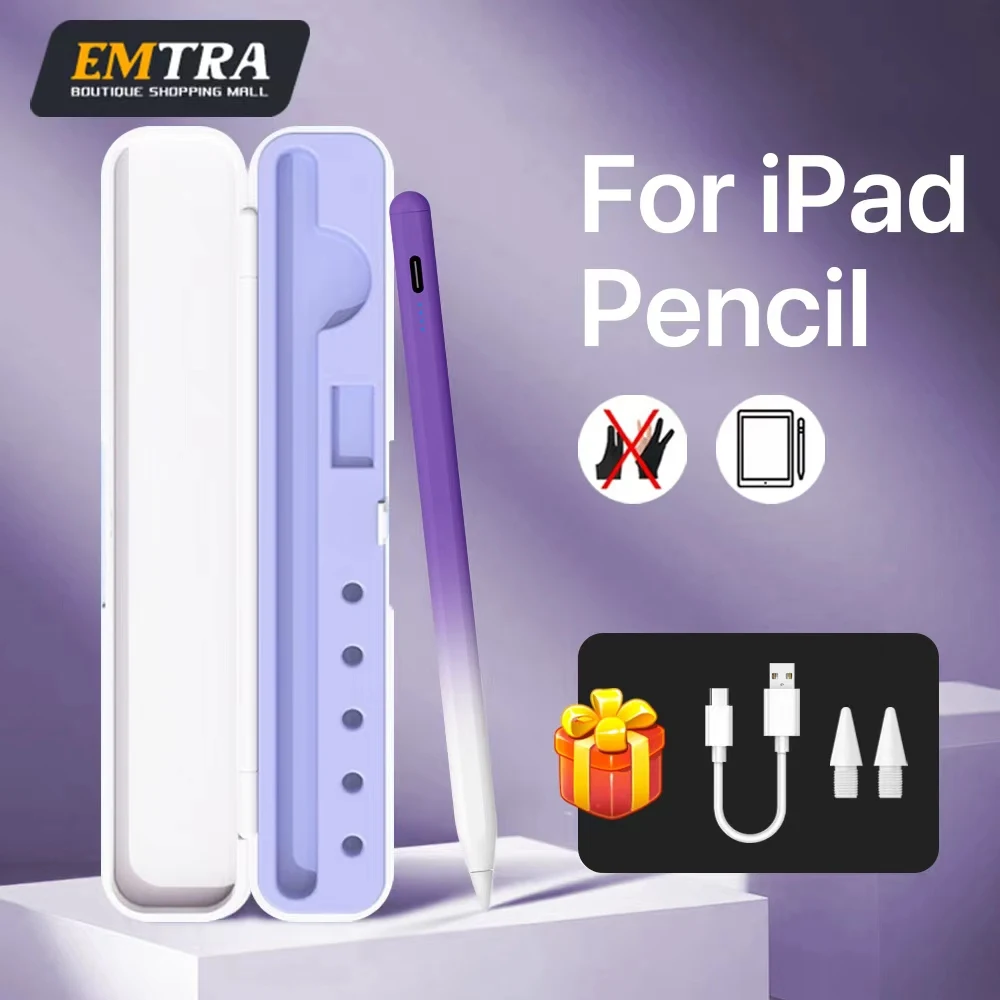

New style For Apple Pencil 2 1 Palm Rejection Power Display iPad Accessories iPad 2025- 2018 Pro 11 12.9 Air 4 5 Mini Stylus Pen