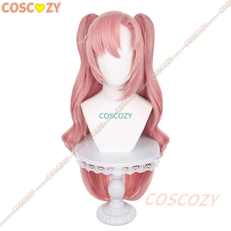 qq681Zenless Zone Zero Nicole Demara Cosplay disfraz calcetines horquillas pendientes collar peluca rosa uniforme Sexy Halloween niñas Cosp