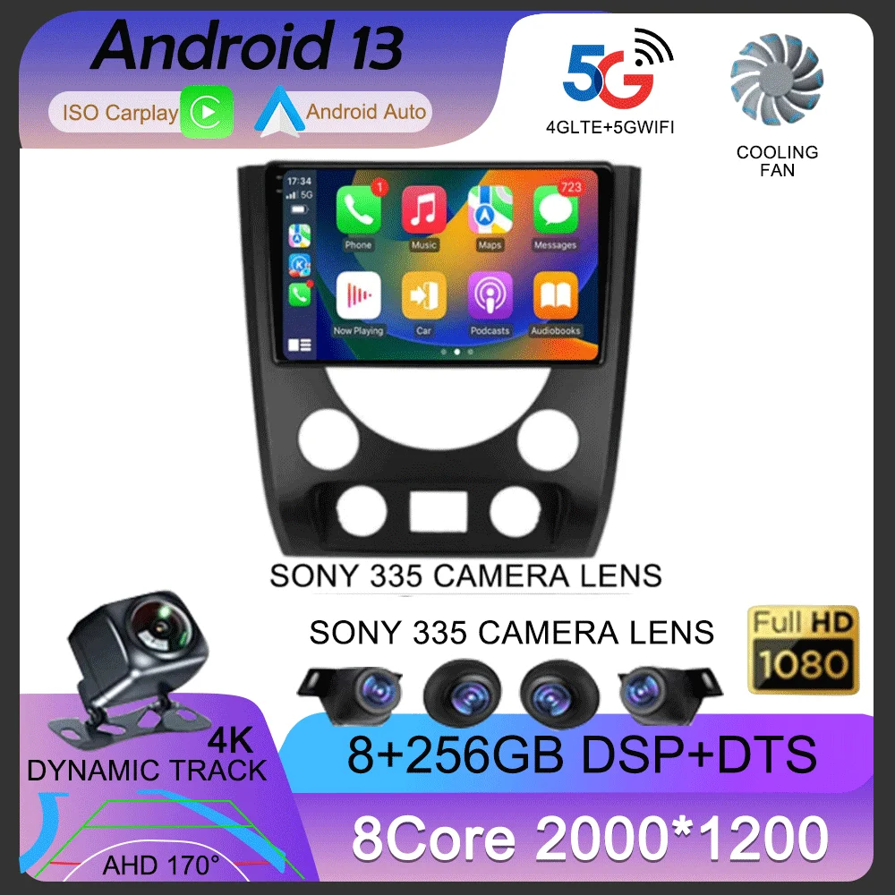 

Android 13 Carplay Auto Car Radio For SsangYong Rexton W 2014 2015 2016 Cassette Multimedia Player GPS Navigation Stereo NO 2DIN