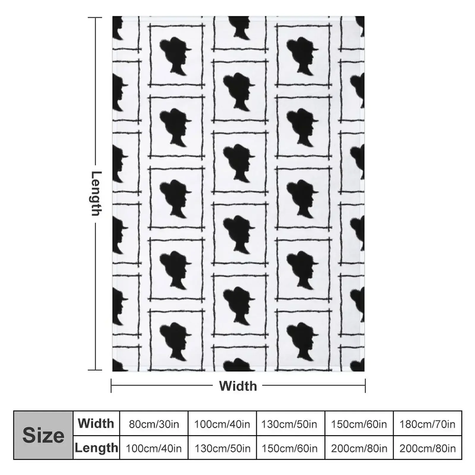 Framed Lady Throw Blanket Travel manga Bed covers For Sofa Thin Comforter Luxury Designer Blankets