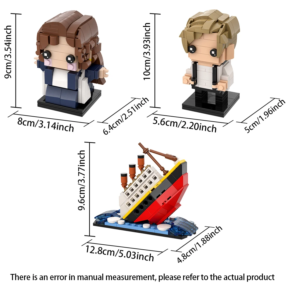 Titanic Sinking Scene Building Kit, Movie Jack&Rose Figure Model
