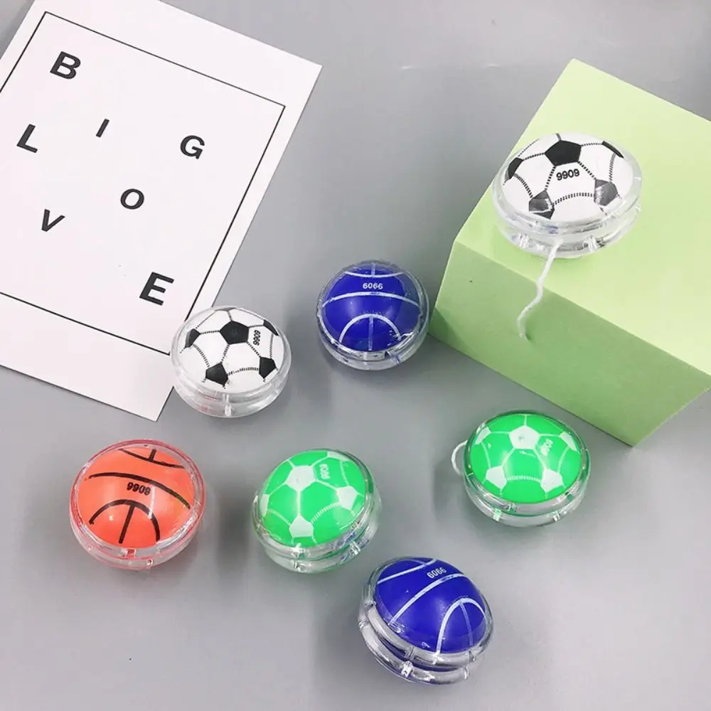 Simplicidad de dibujos animados Yoyo juguetes de concentración de apariencia esférica juguetes para niños prevención de caídas portátil Yoyo Ball