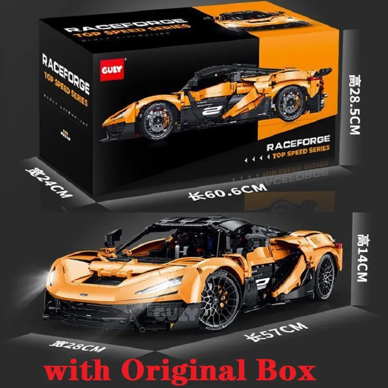 

Original Box DIY Toys for Boys Christmas Gift Set 10650 MOC Technical 1:8 Sports Car W1 Building Blocks Bricks Assembling Model