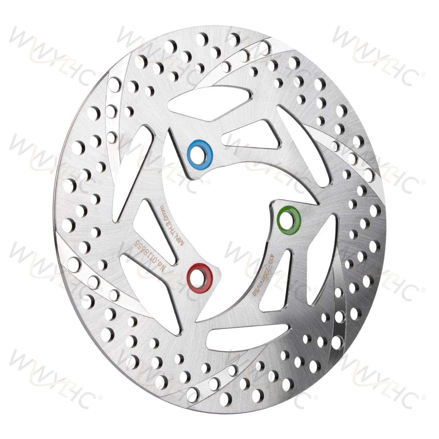 Maple System Integrated Scribing Disc Ventilated Electric Vehicle Electric Motorcycle Upgraded Disc Brake 220 Brake  7.0 Hole