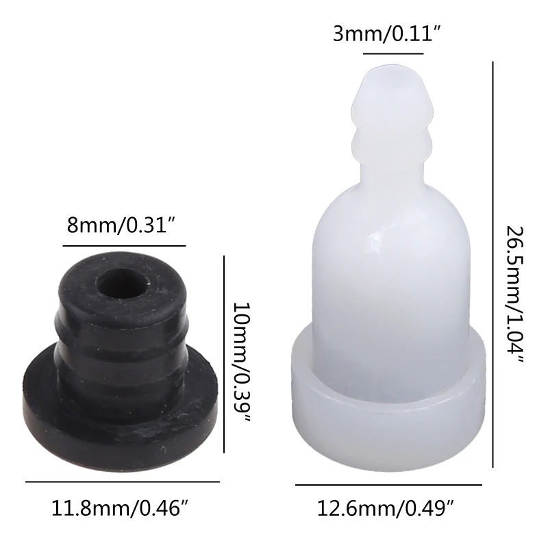 ipiip 3 Sets for Tank Breather Vent for Chinese Chainsaw 52cc 5800 Replacement Pa