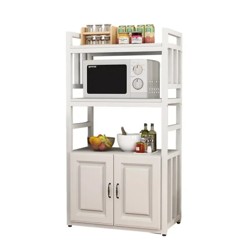 Cabinet Kitchen Shelf Storage Rack Multifunctional Household Pot Storage Rack Floor-to-ceiling multi-layer microwave oven rack