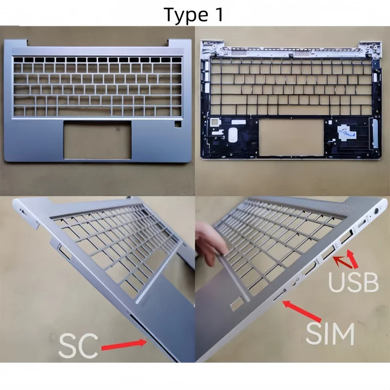 New Laptop Palmrest Upper Keyboard Cover Top Case For Probook 440 G8 G9 ZHAN 66 Pro 14 G4 G5 Bottom Cover Body Base Carcass