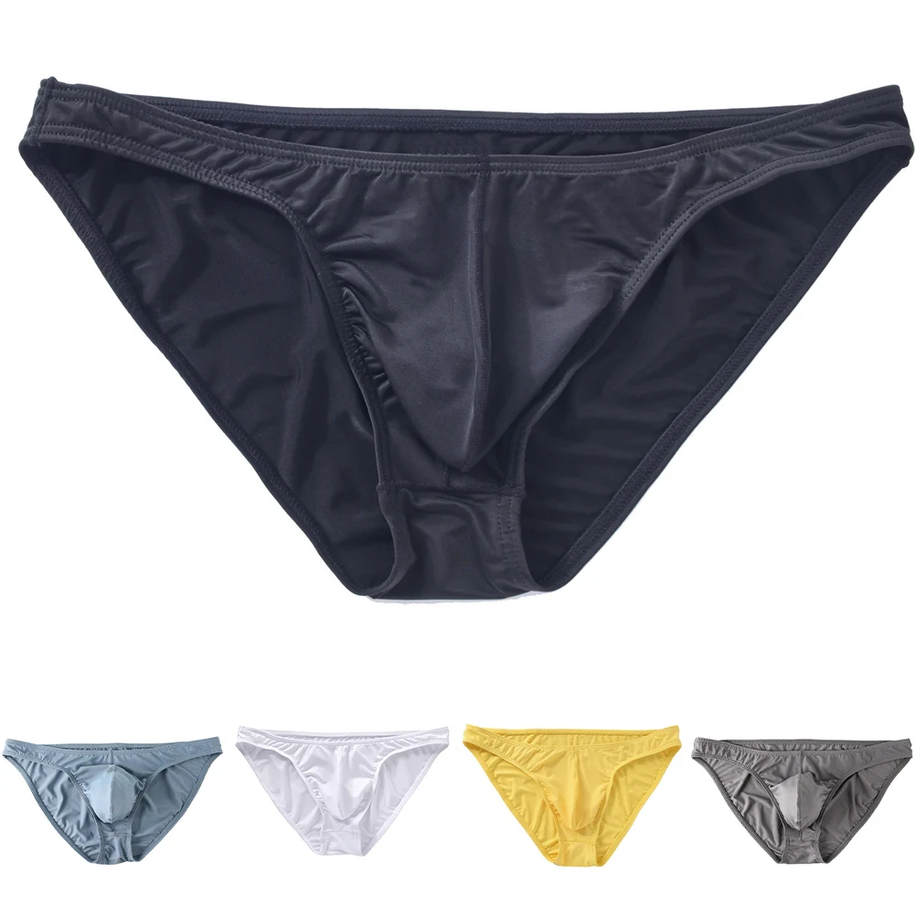 

Mens Soft Modal Fabric Briefs Underwear Yellow Grey White Color Panties Breathable Underpants Casual Sports