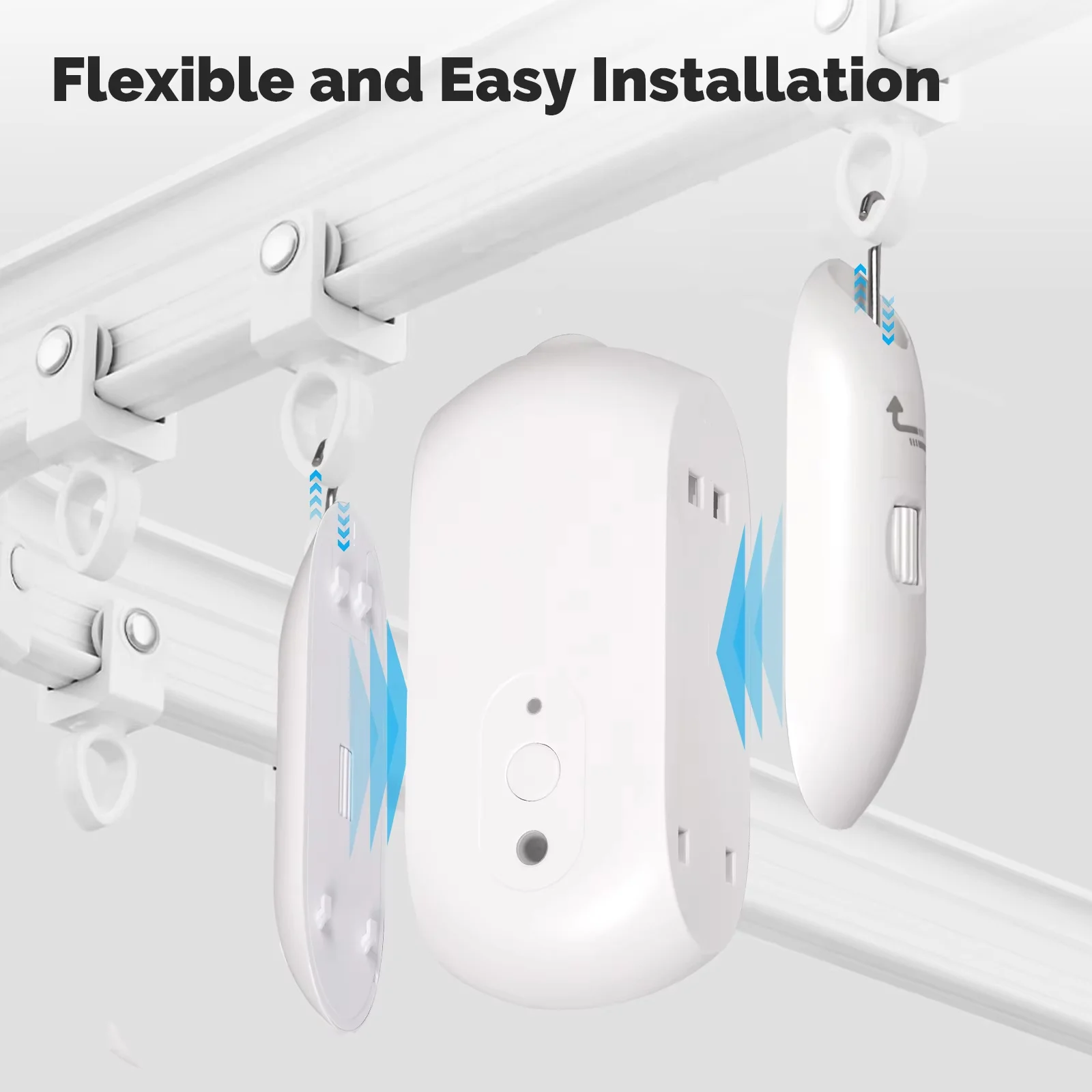 MOES Tuya ZigBee Smart Electric Curtain Robot Timing Auto Opener Closer Light Sensor App Remote Control Support Alexa GoogleHome view 2