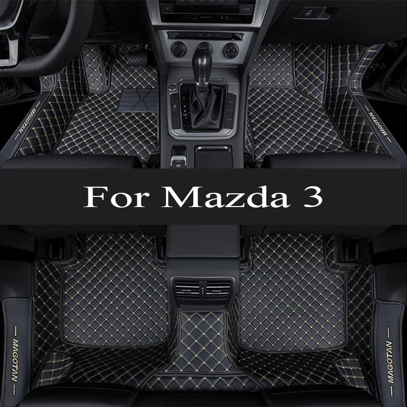 

For Mazda 3 2019 2018 2017 2016 2015 2014 Axela Car Floor Mats Carpets Covers Auto Waterproof Foot Pads Interior trunk mat