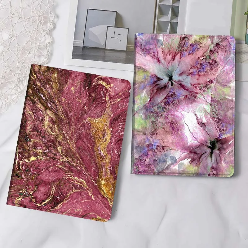 

Marble Pink Gold Vein Gift Tablet Case For Apple iPad Air Pro mini 1 2 3 4 5 6 7 8 9 11 M2 M3 M5 M4 5th 6th 7th 10th 11th