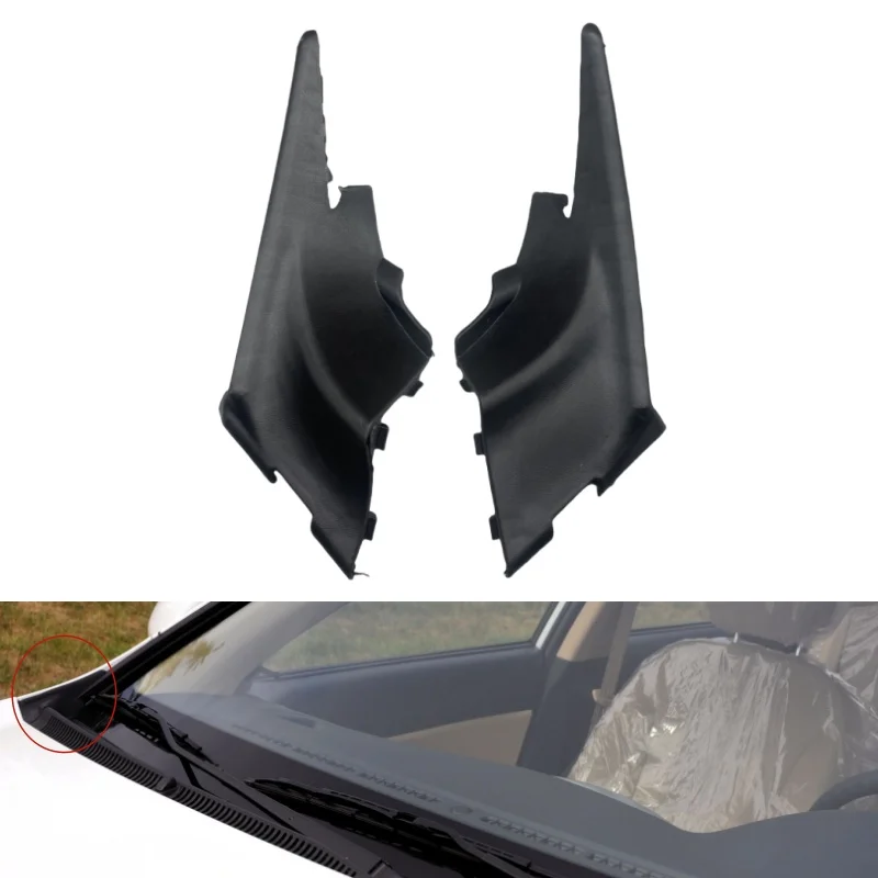 For Hyundai Accent 2006 2007 2008 2009 2010 2011 Car Front Windshield Wrap Corner Trim Wiper Side Trim Cover Lid