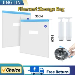 3D Printer Filament Storage Bag PLA Filament Vacuum Sealed Bags Dryer Safekeep Humidity Resistant Sealing Bags Keep Filament Dry