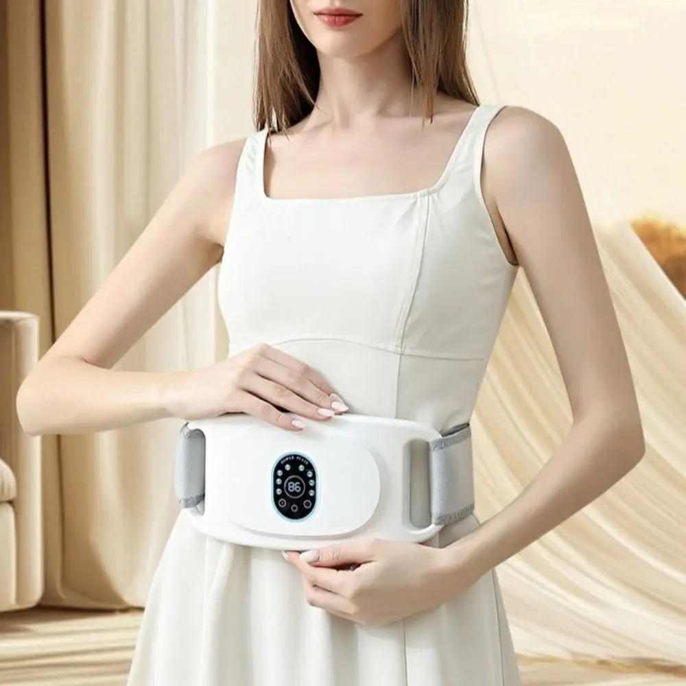 Electric Body Slimming Massager Fat Burning Vibration Electric Slimming Belt Smart Design LED Display Abdominal Massage Machine