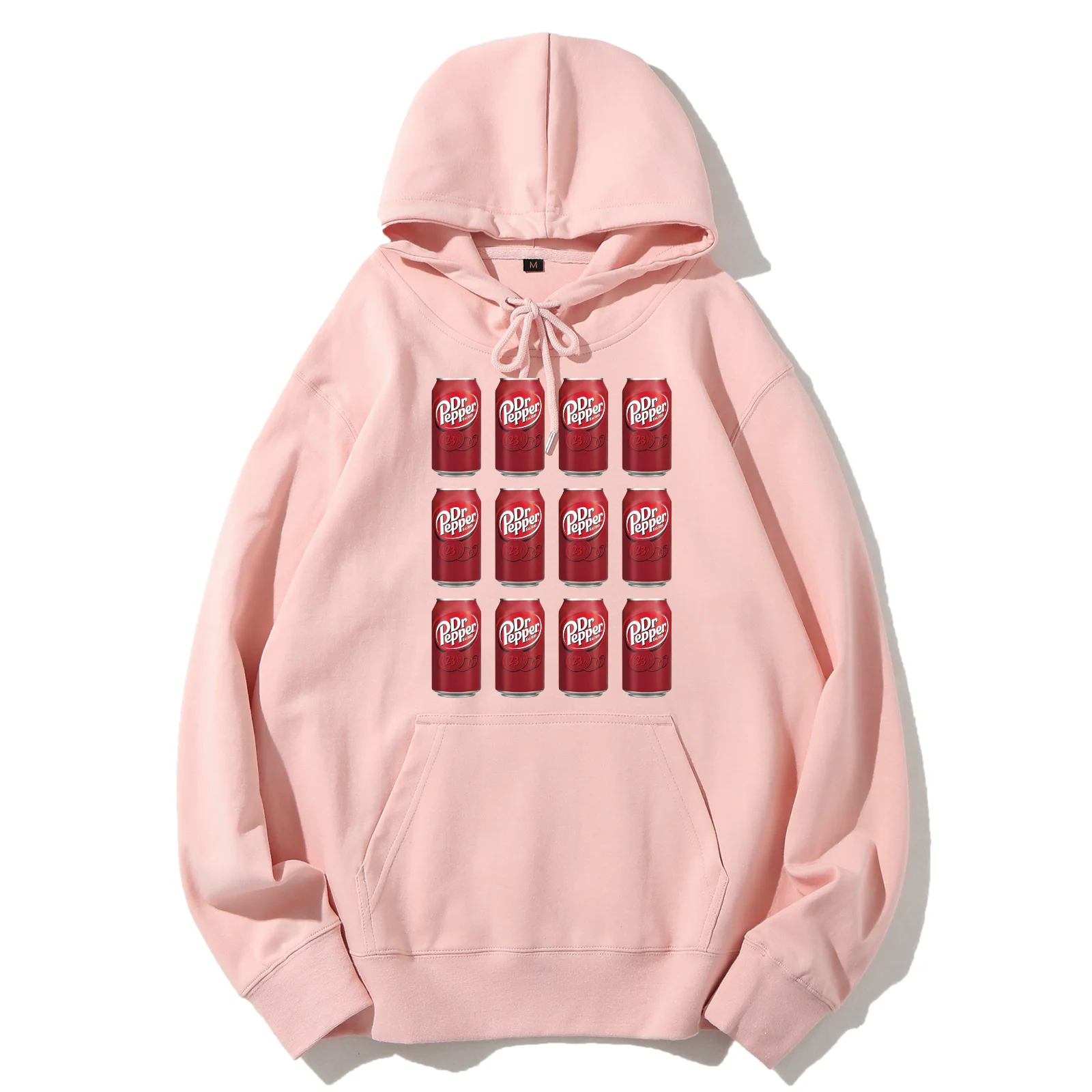 Dr Pepper Sweatshirt Art Funny Trendy Punk Hoodies Retro Creative Casual Pocket Long Sleeve Pullover Tops Winter Clothes Women