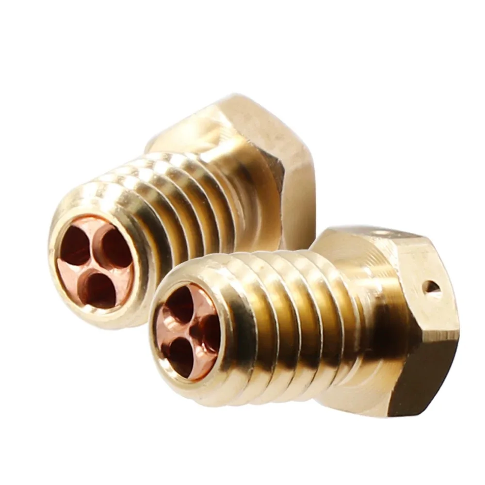 High Speed 3D Printer Accessories Clone CHT Nozzle E3D V6 Brass Nozzle High Flow Wear-Resistant 1.75mm