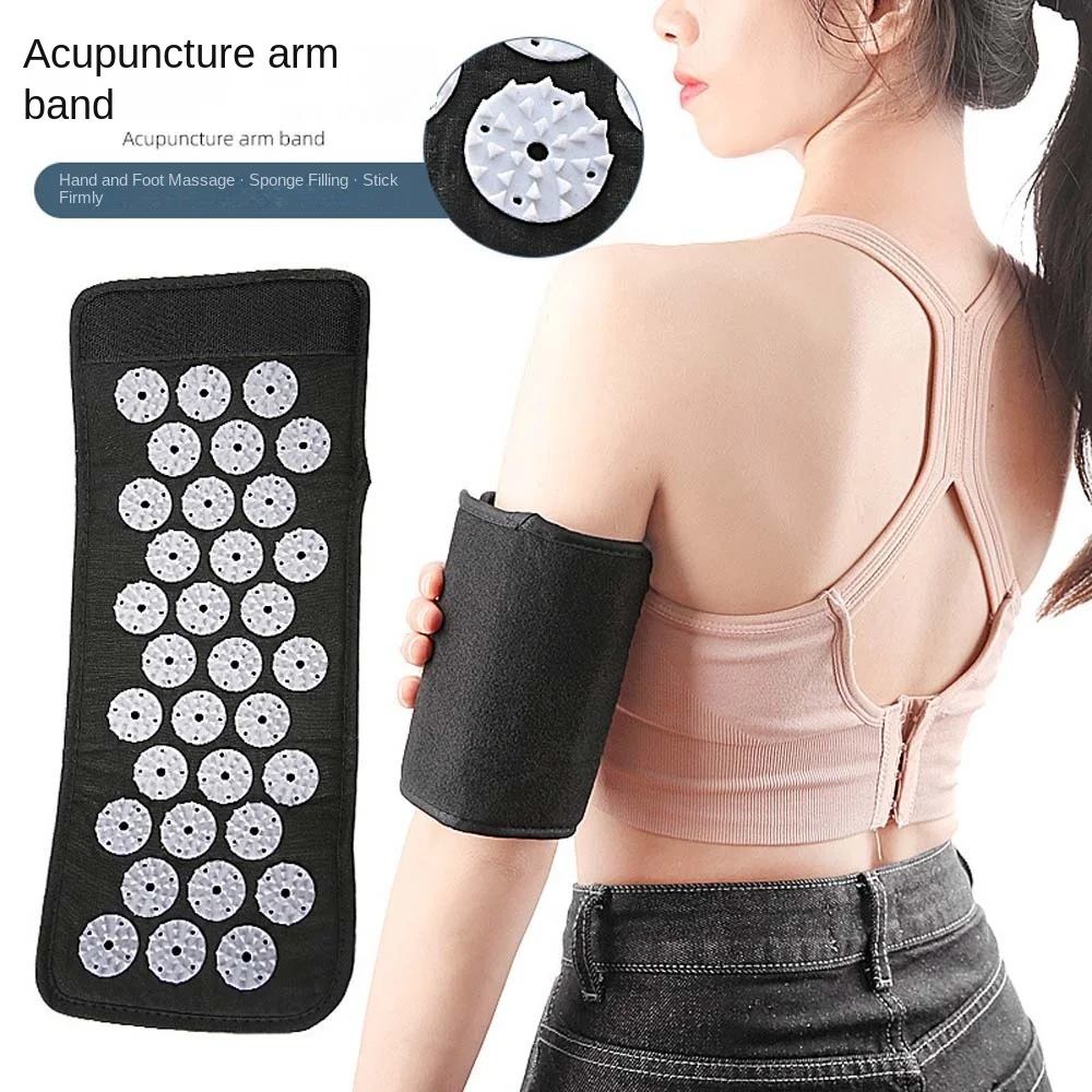 Acupressure Body Massage Mat Reflexology Plate Massage Pad Acupuncture Sensation Arm Body Massage Glove Leg Foot Arm Body Black