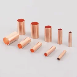 100Pcs Copper Tube Crimping Terminal GT-1.5/2/2.5/3/4/5/6/8mm Cable Connector Cold Pressed Terminal