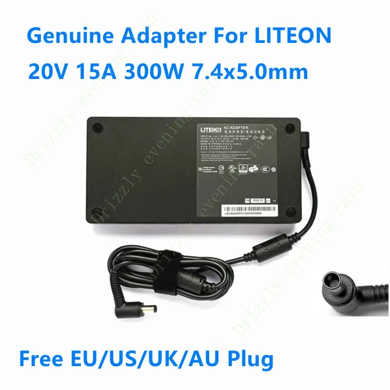 Genuine 20V 15A 300W 7.4x5.0mm FOR  LITEON PA-1301-01 Power Supply AC Adapter For THUNDEROBOT ZERO Laptop Charger