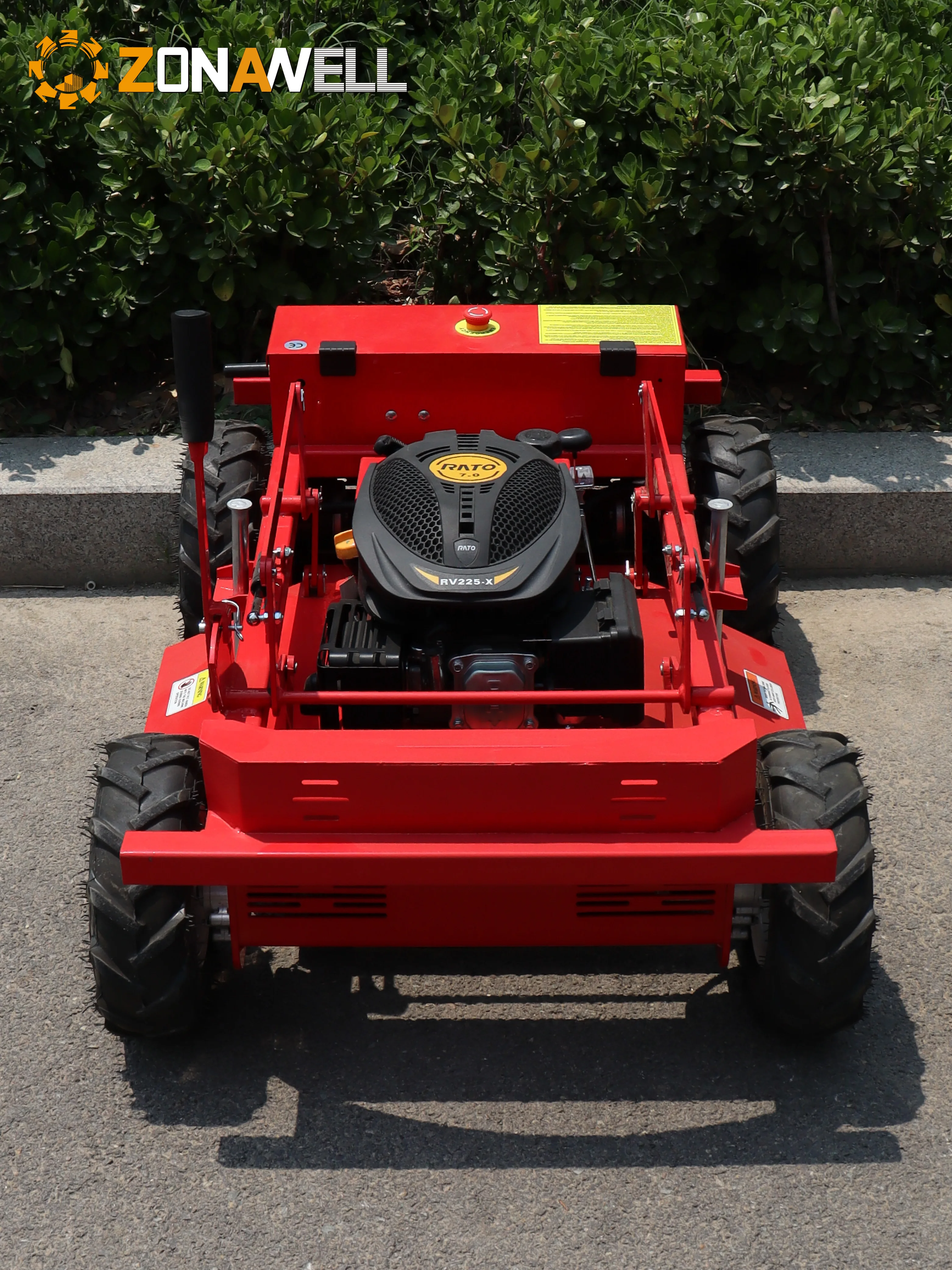 ZNW-600 Auto-Cruise RC Mower: Precise Route Planning, 30° Hill Tackle, USB Charging, Durable Steel Deck, for Both Residential an