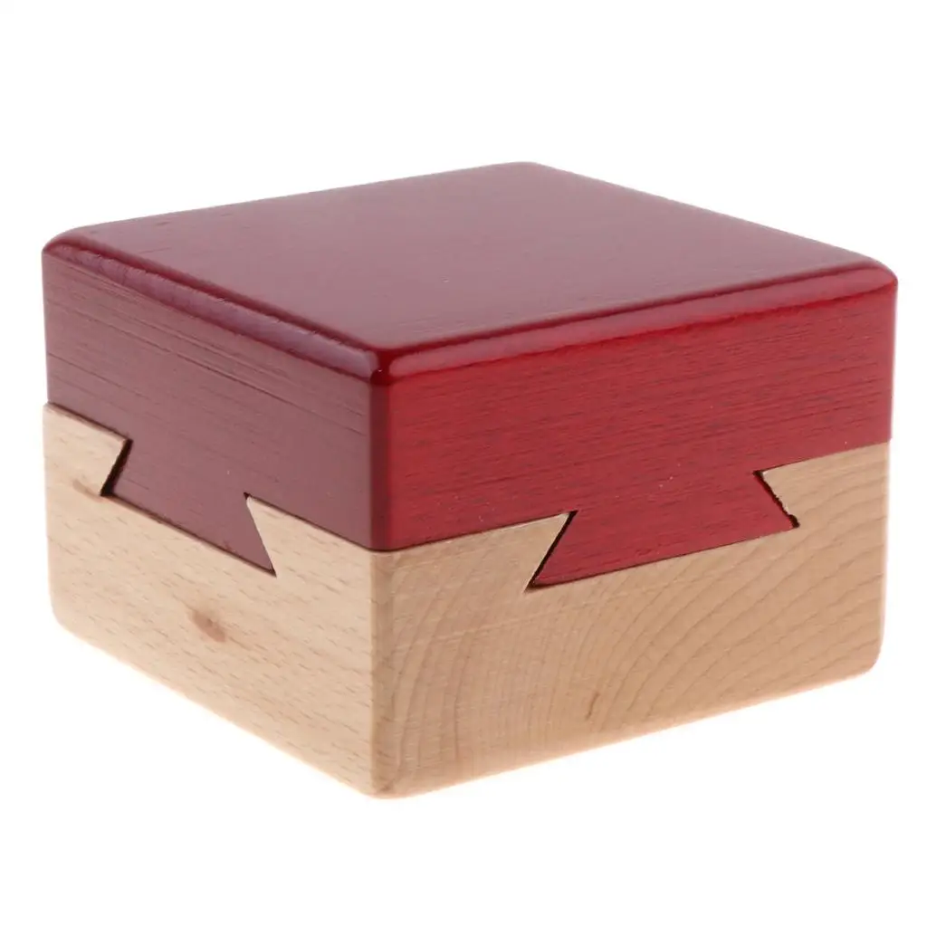 Mini 3D Brain Teaser Wooden Drawers Gift Jewelery Box Puzzle Toy