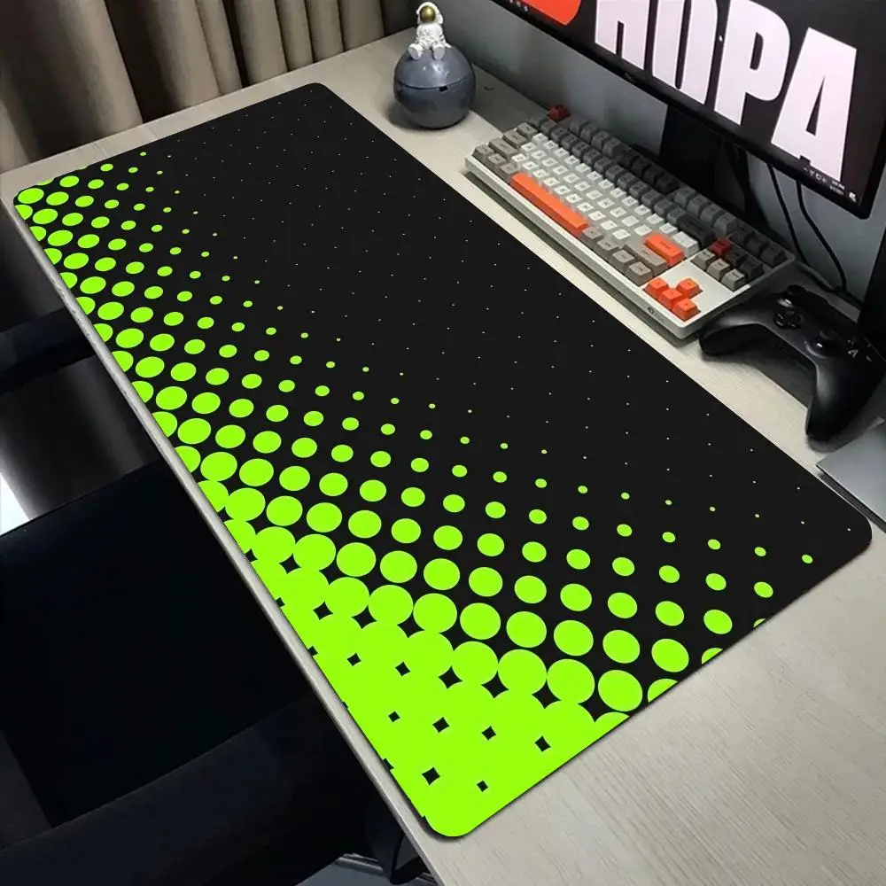 

Green polka dots Mouse Pad Large Computer Office Game Table Mats XXL Rubber Anti-slip Gaming Keyboard Mousepads Long Desk Pads