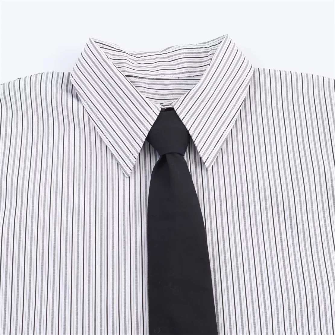 Women's Relaxed Fit Tie-Detail Shirt Youthful Ageless Everyday Street Style Casual Fashion