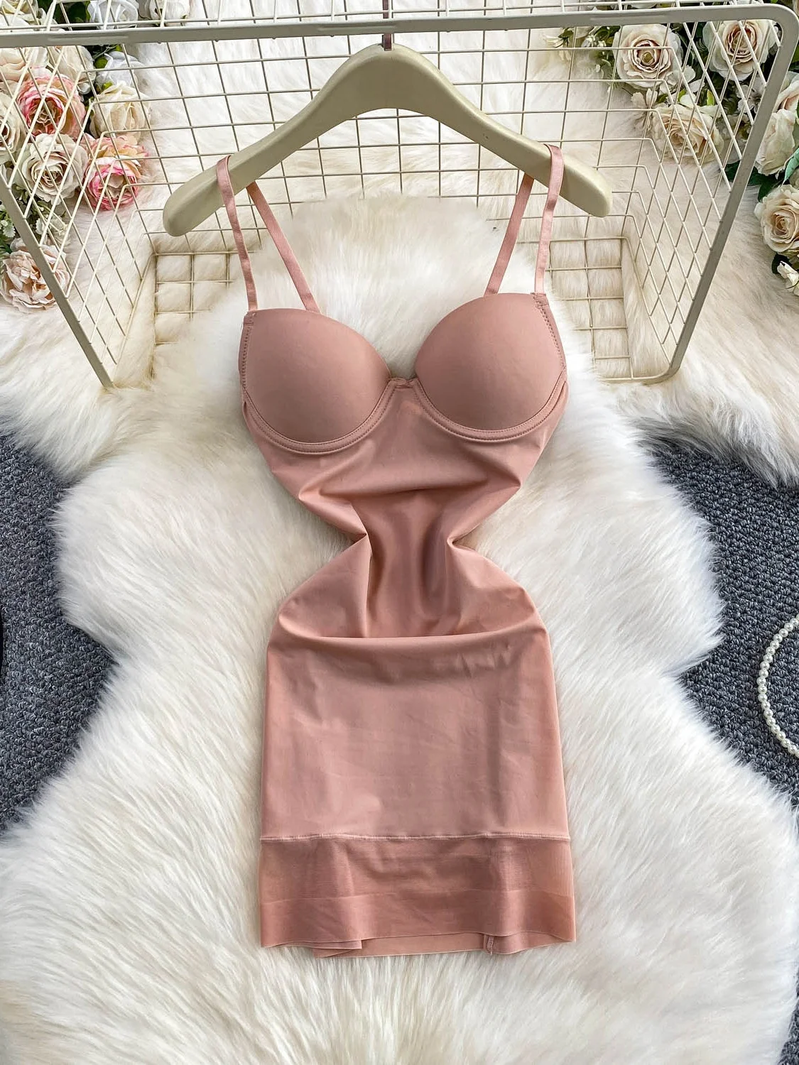 

Spicy Girl Sle Strapl Me Insert Slim Fit ort Dr Women's Autumn Winter High Waist Ci Commute X-ape Silhouette