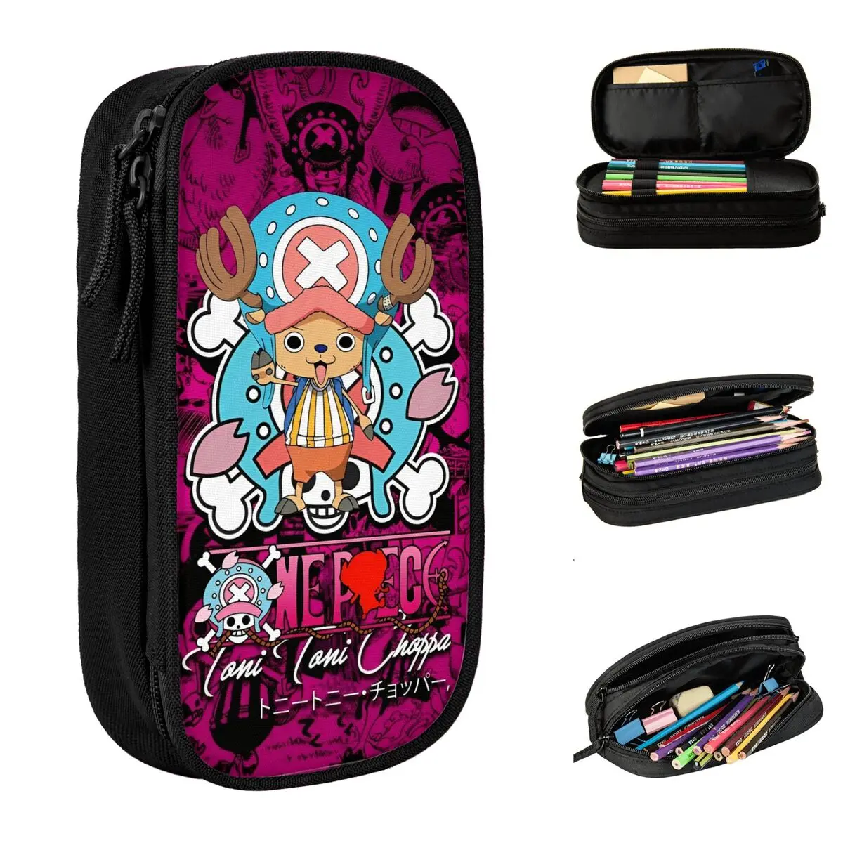 

Модные цельные пеналы-чопперы, пенал, коробка для ручек для девочек и мальчиков, сумка большой емкости, школьные принадлежности, косметические канцелярские принадлежности