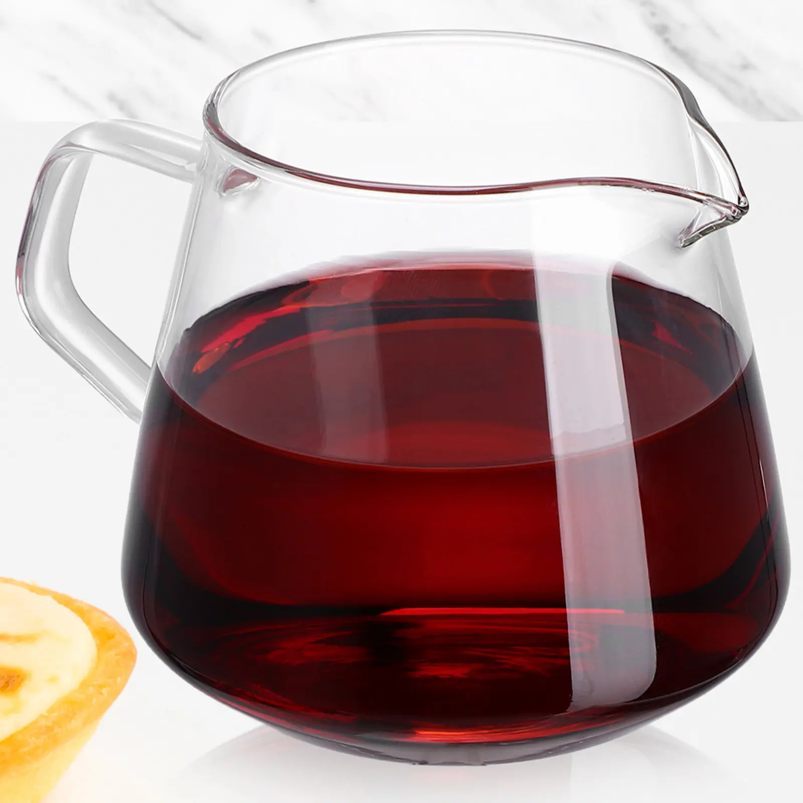 2個セット-小型コーヒーサーバーポット-650ml-400ml-透明ガラス製コーヒーカラフェ-ハンドドリップ抽出用-ティー-エスプレッソ-シェアリング-ドリップフリー