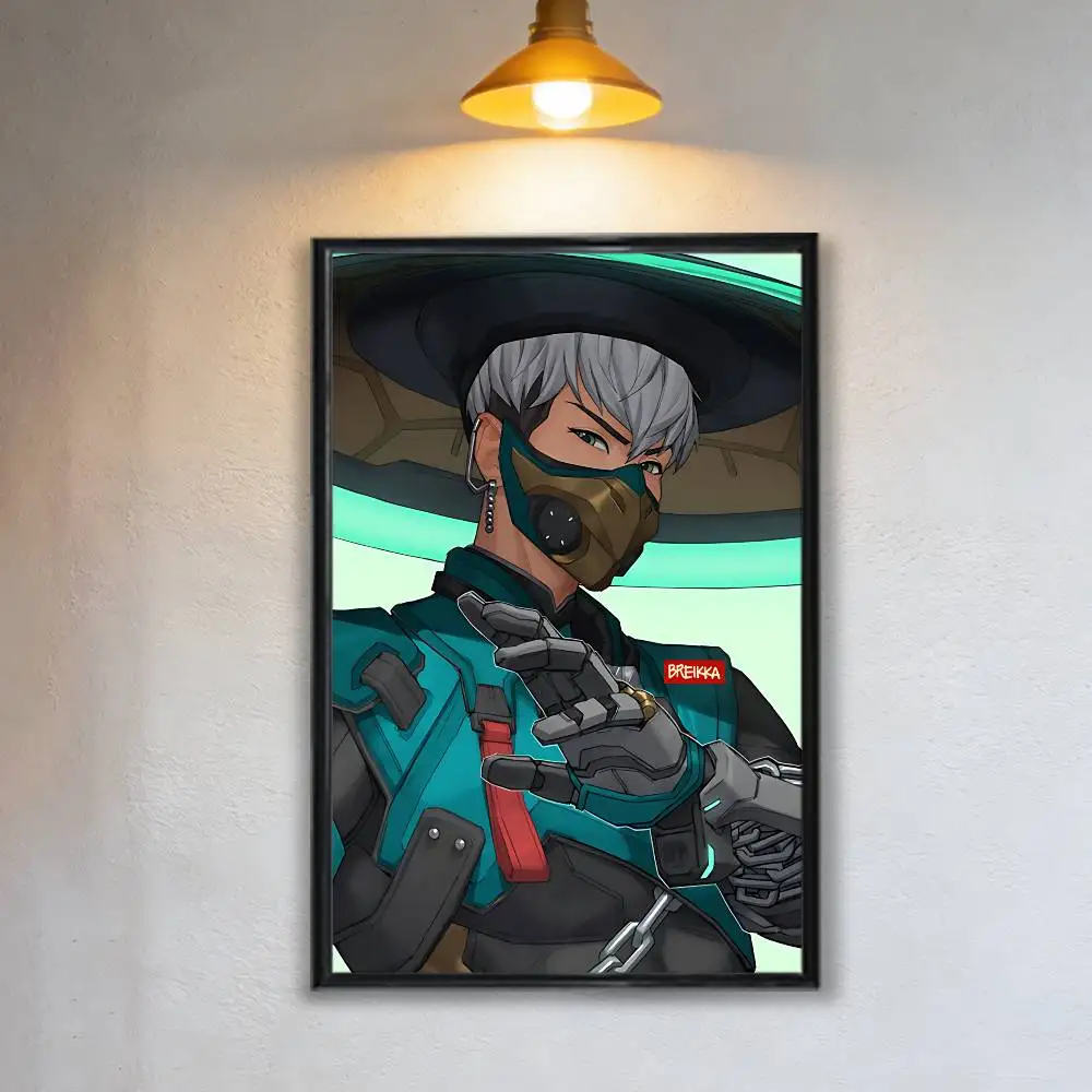 OW3 game Mizuki Shion Overwatch Poster HD Art Sticky Wall Waterproof Home Living Room Bedroom Bar Aesthetic Decoration