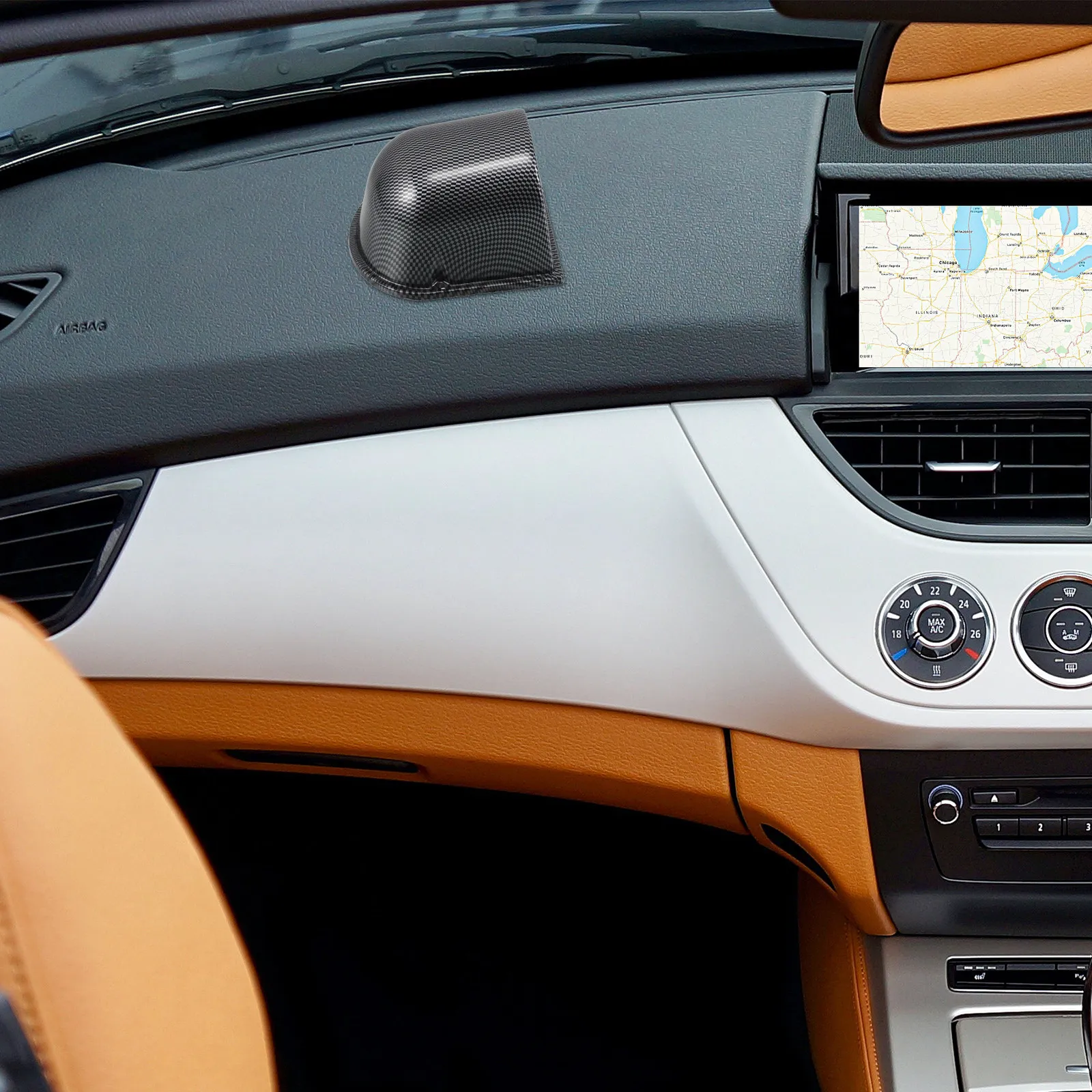 

Car Dashboard Meter Holder Single Hole Dash Gauge Pod Bracket for Oil Water Temperature Voltage Air Ratio Exhaust Gas Temp