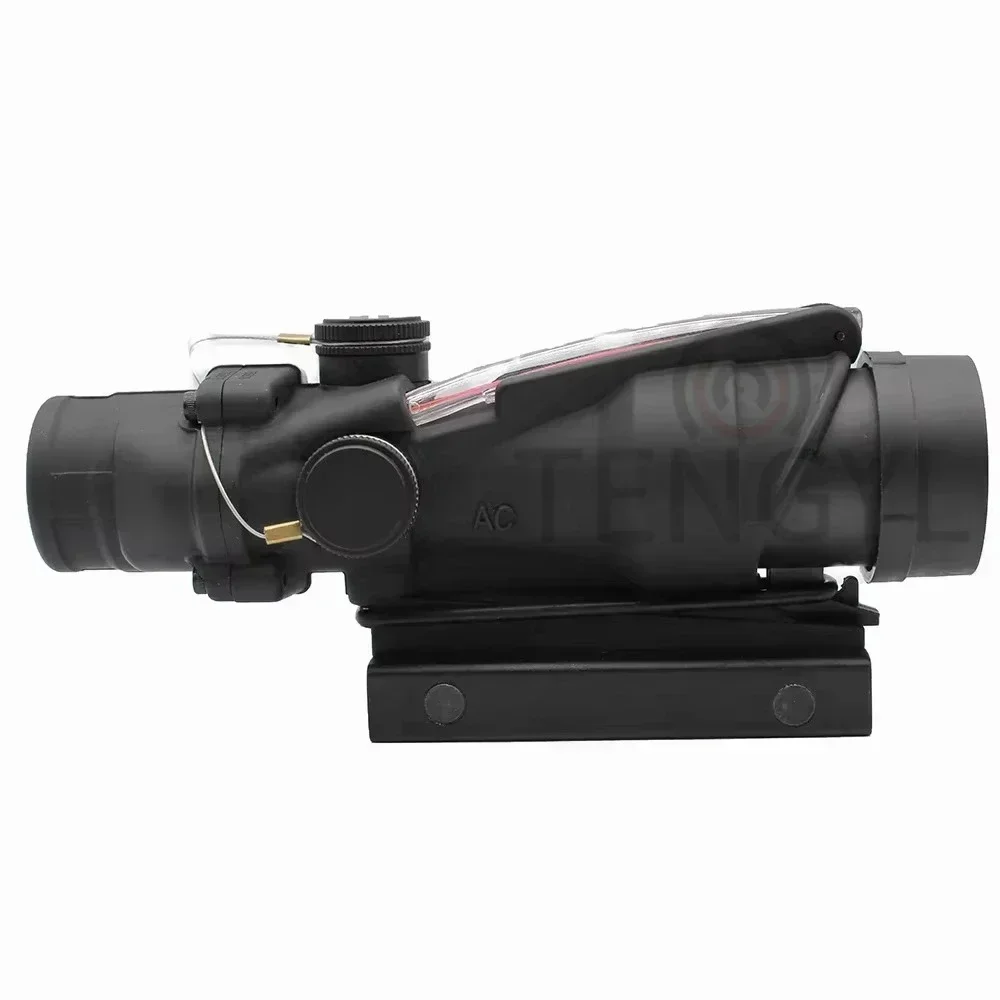 A * OG 4x32 Fibra de caza iluminada Red Chevron Scope con Killflash y logotipo en relieve Rifle Scope Ar 15