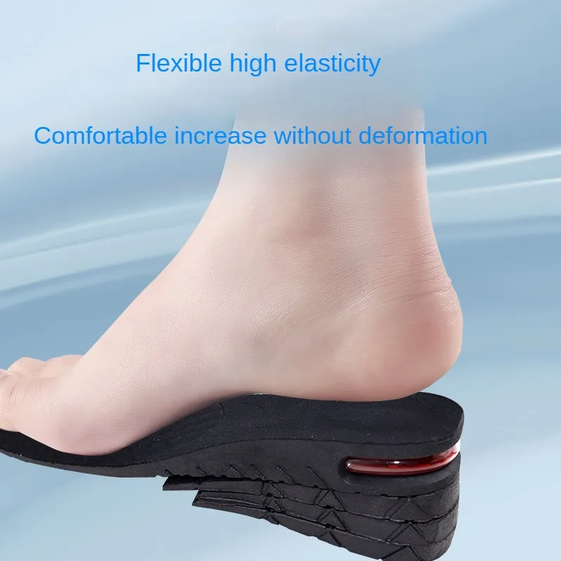 Internally Increased Multi-layer Detachable Invisible Sports Insole for Men and Women with Increased Shock Absorption