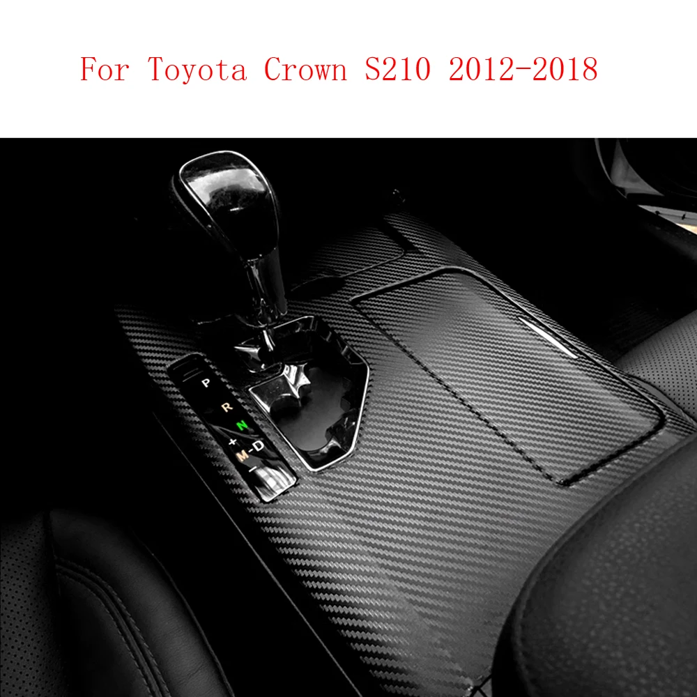 

For Toyota Crown S210 15-18 Interior Central Control Panel Door Handle 3D/5D Carbon Fiber Stickers Decals Car styling Accessorie