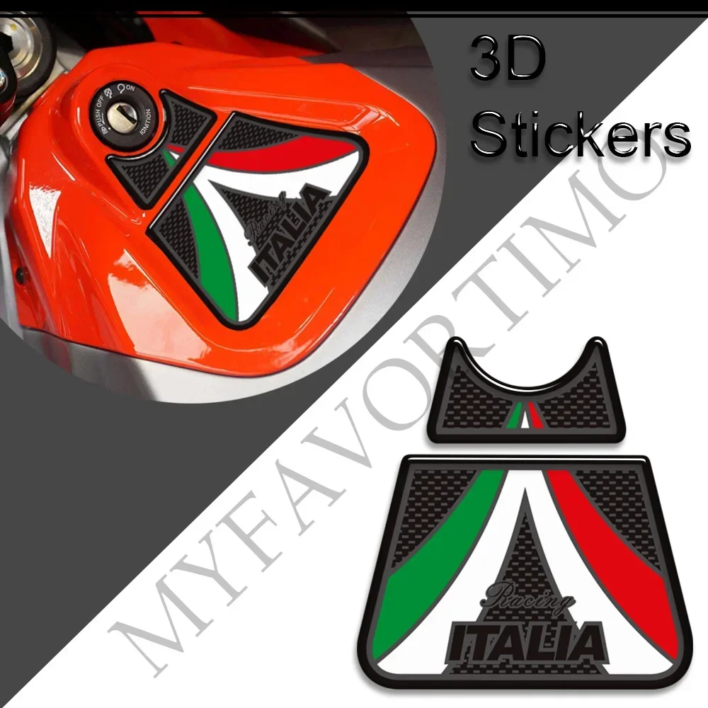 Motorcycle Tank Pad Grips Gas Fuel Oil Kit Knee Protector Stickers Decals For Aprilia Tuono660 Tuono 660