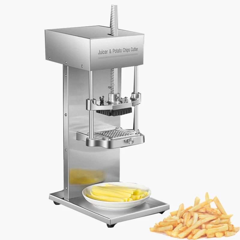 Multi functional Electric Potato Chip Machine Commercial Household Kitchen Potato Chip Cutting Machine Juicer Dual-purpose