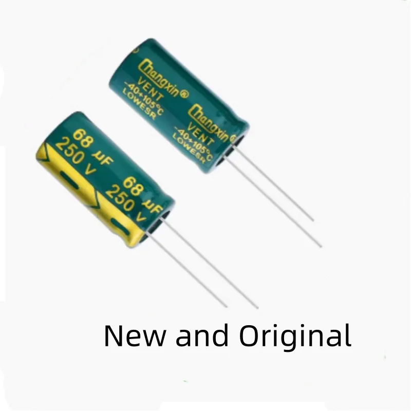 

High frequency low resistance long-life high temperature resistant plug-in electrolytic capacitor 68UF 250V 13X25