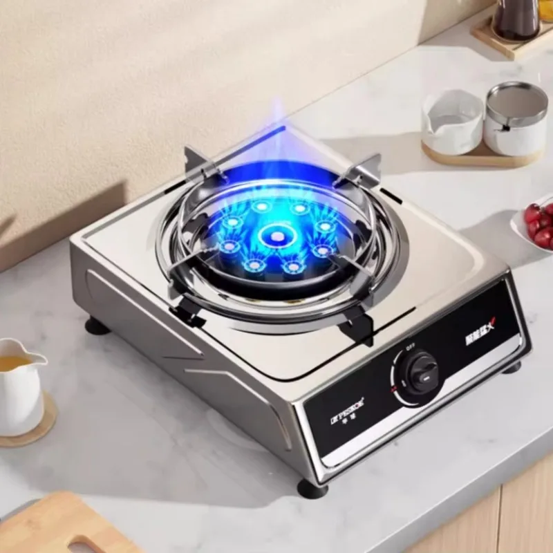 

Газовая плита, бытовая настольная газовая плита на сжиженном газе, природная жестокая пожарная плита из нержавеющей стали