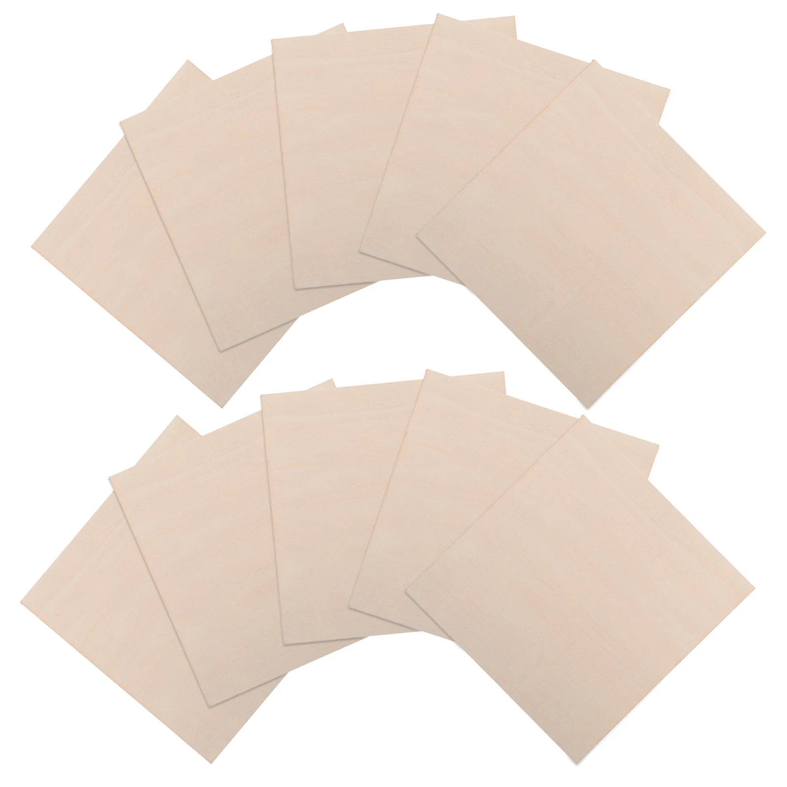 

10 Pcs Basswood H Painted Chips Craft Sticks Unfinished Wood Slices Square Shaped Thin Art Projects DIY Sewing Accessories
