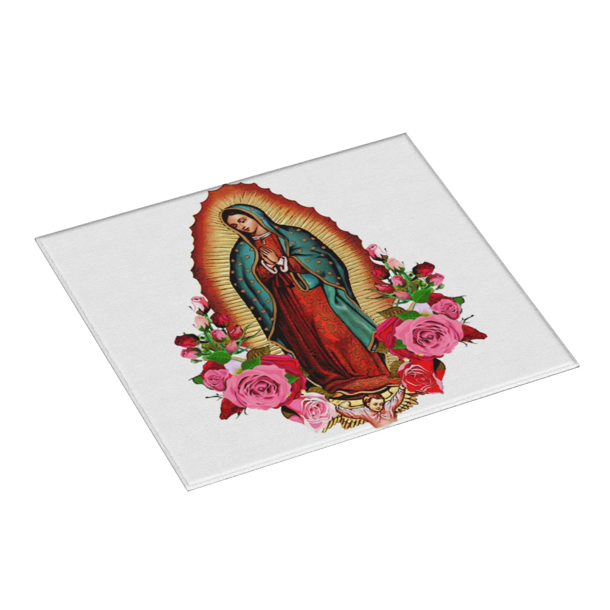 Our Lady Of Guadalupe Virgin Mary Drying Mat For Kitchen Waterproof Non‑Slip Oil Proof Reusable Countertop Protector Mat