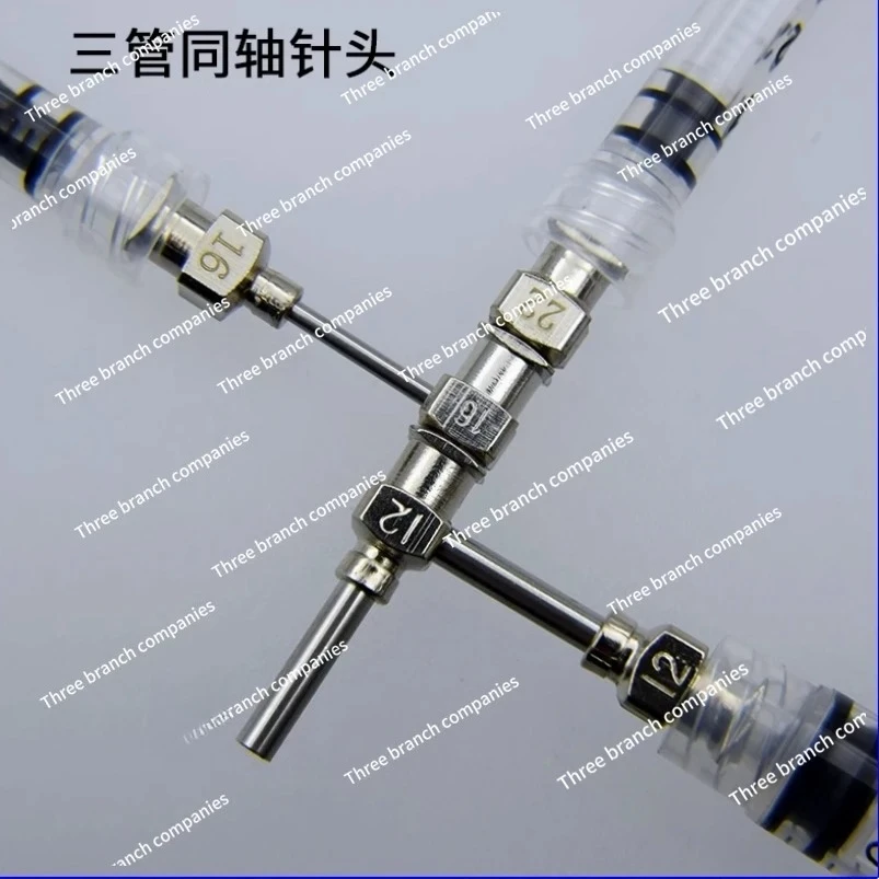 Three Tube Coaxial Needle Tip 3D Printing Needle Tip Electrospinning Needle Tip Melting Wet Process Shell Core Skin