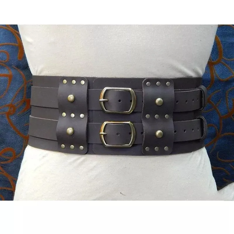 Ceinture large vintage pour hommes, Steampunk, chevalier gladiateur romain, armure Kokor, costume viking médiéval 7,5 ate, accessoires de cosplay pour adultes