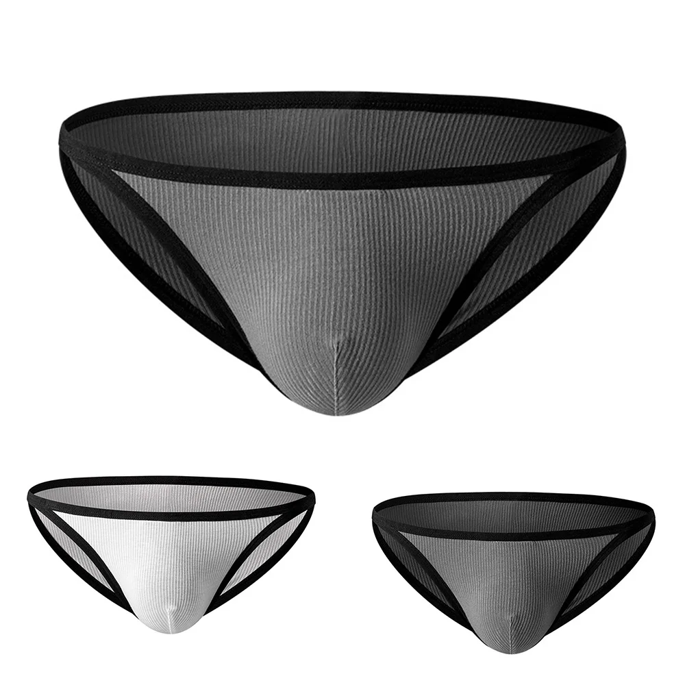 Men's Panties Low-Waist Briefs Threaded Underpants Comfortable Shorts Sexy U Convex Underwear For Hot Man Breathable Lingerie image 6