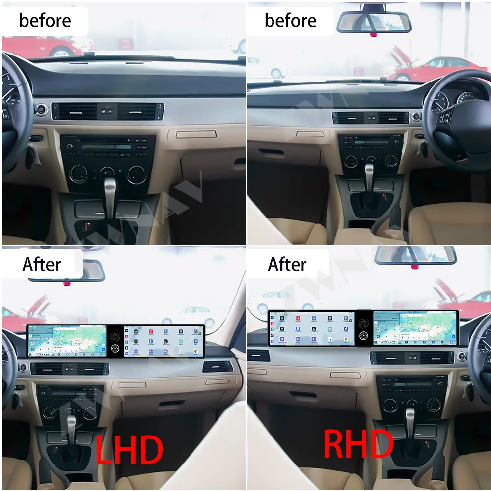 

Dual 12.3" Android 13.0 Car Stereo For BMW 3 Series E92 2004-2011 CIC/CCC Car Radio GPS Navigation CarPlay Entertainment BT5.0