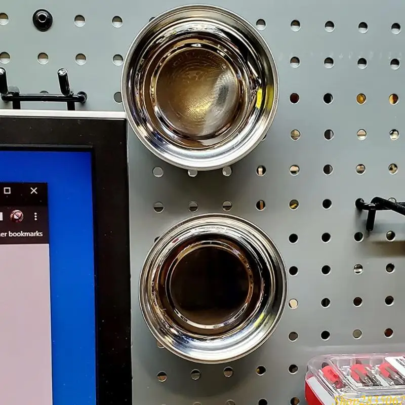 3PCS磁気トレイステンレス鋼磁気ボウルラウンドマグネティックパーツトレイ831F