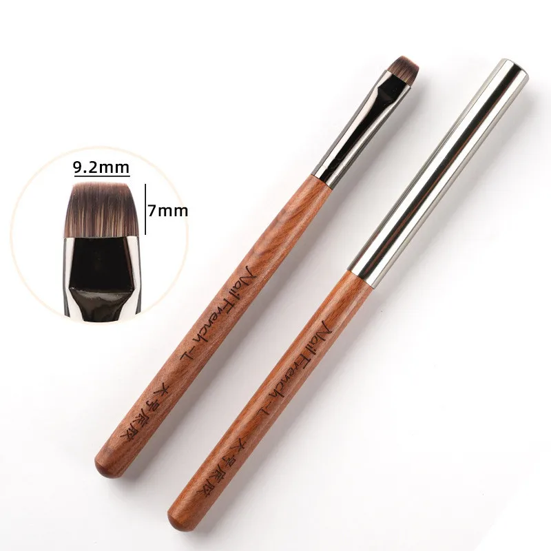 خشب الصندل مقبض مسمار الفن فرشاة قلم تلوين القلم كبير مربع مستدير العلاج بالضوء القلم هالة القلم مسمار قلم رسم زهرة القلم #2