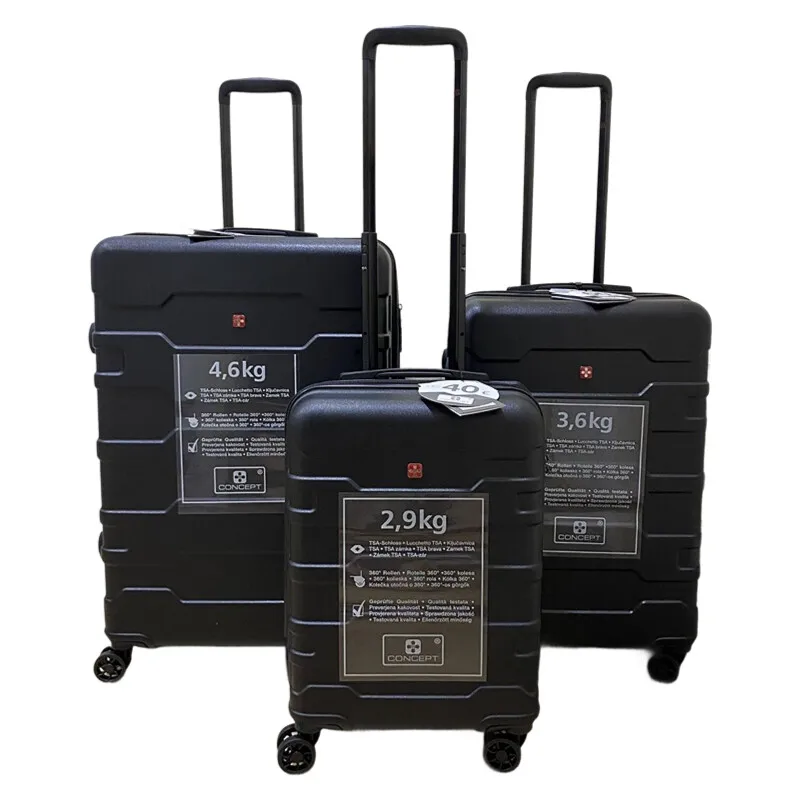 

Polycarbonate Carry On Luggage, Ultra Lightweight Waterproof Trolley Case with Silent Spinner Wheels Travel Suitcase for Travel