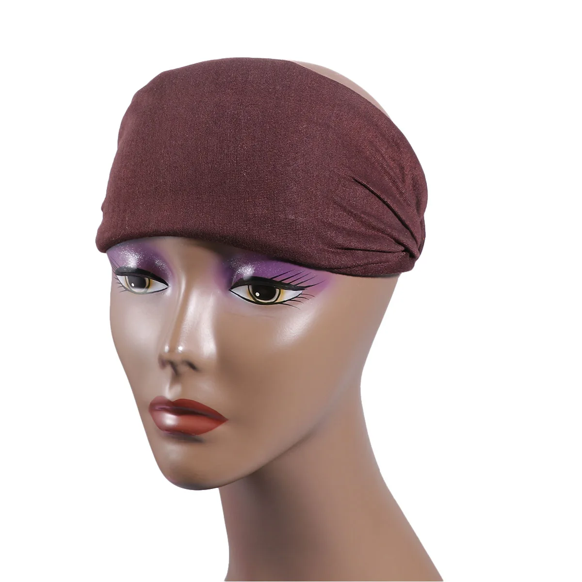 

5Pcs Cotton Hair Bands Chic Elastic Winter Headwear for Women Daily Party Occasion Blue Grey Coffee Pink