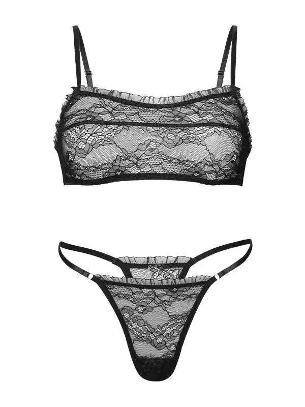 สไตล์ฝรั่งเศสลูกไม้ทองลูกไม้ดอกไม้พิมพ์ชุดบิกินี่สําหรับผู้หญิงBackless Wrapหน้าอกSuspendersบิกินี่Charming FCE6